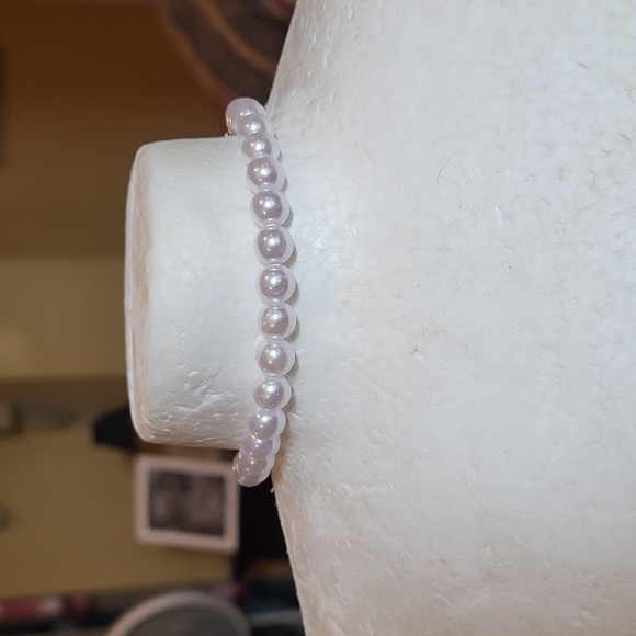 Lv vuitton  custom made gorgeous locket key 🔑 pearl chocker necklace swarsowski - Picture 4 of 8